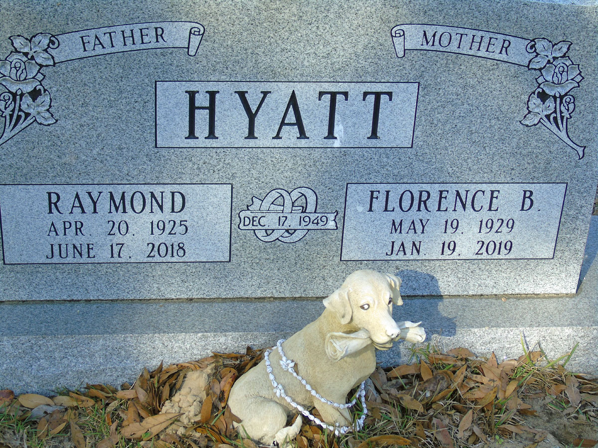 Headstone for Hyatt, Florence B